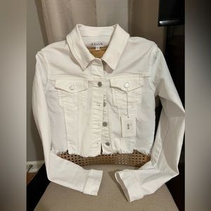 White Jean Jacket size small